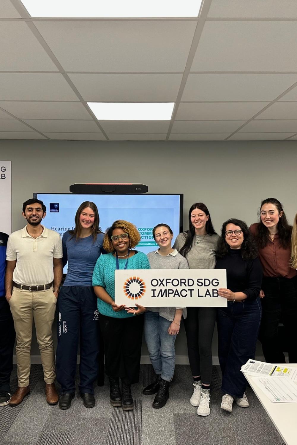 Social Impact fellows with Rachel Piper and Oxford Community Action team